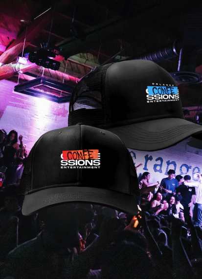 Confessions Entertainment custom trucker hats