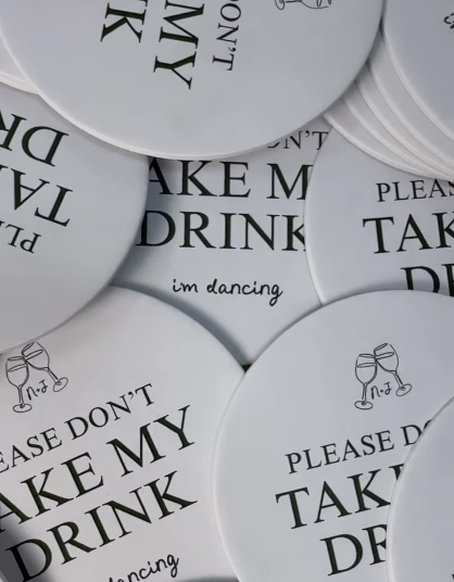 Custom wedding coasters